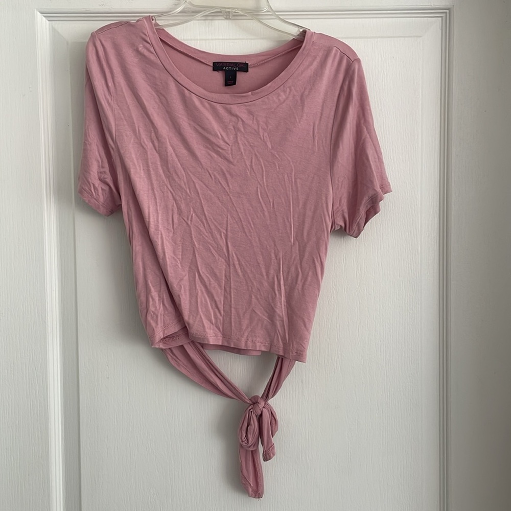 Material Girl Active Tie Waist Tshirt